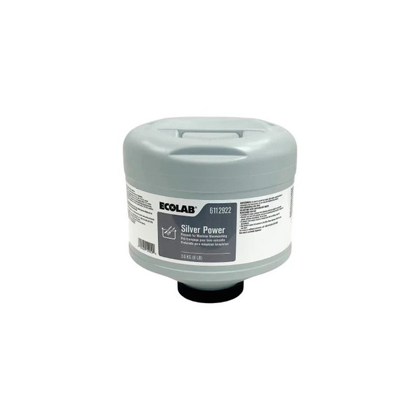Ecolab - Solid Silver Power - 6112922 - Dish Detergent 8 Lbs Bottle Capsule Citrus Scent