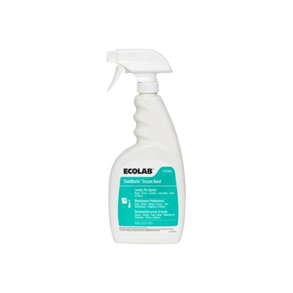 Ecolab - Stainblaster Enzyme Boost - 6101068 - Laundry Pre - Spotter 22 Oz Pump Bottle Liquid Scented
