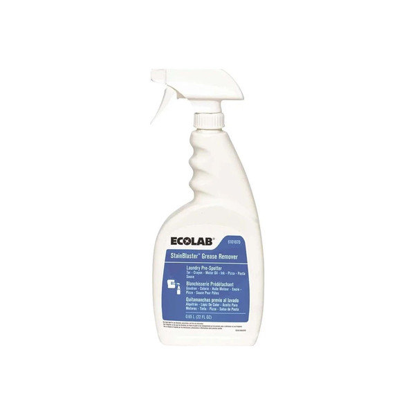 Ecolab - Stainblaster Grease Remover - 6101070 - Laundry Stain 22 Oz Pump Bottle Liquid Citrus Scent