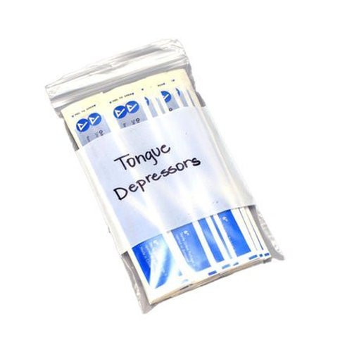 Elkay Plastics - F20810W - Clear Line Single Track Seal Top Bag With Write - On Block