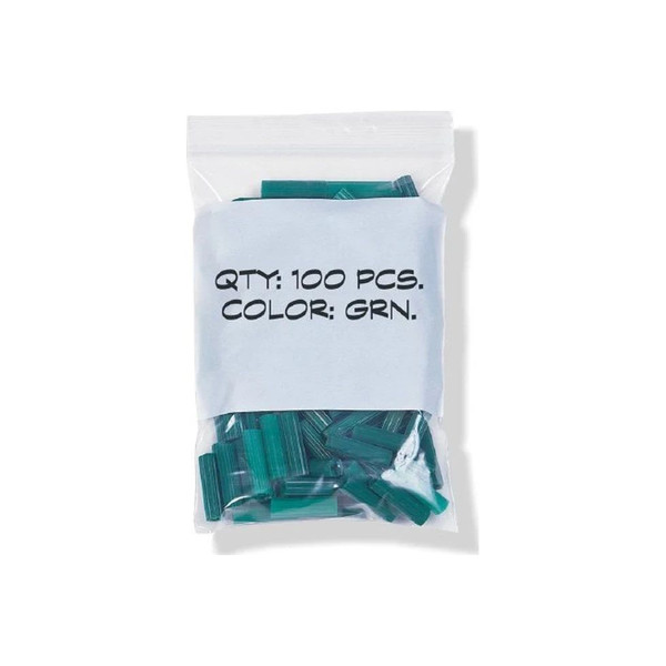 Elkay Plastics - F20912W - Clear Line Single Track Seal Top Bag With Write - On Block