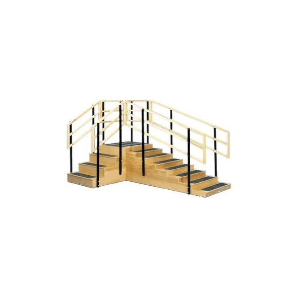 Fabrication Enterprises - 15-4201 - Training Stairs, Convertible, 4 And 8 Steps With Platform, Platform