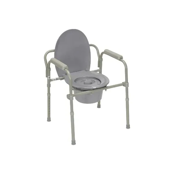 Fabrication Enterprises - Cando - 43-2332 - Commode Bariatric Adj Height Stl Extra Wide W/Fixed Arms