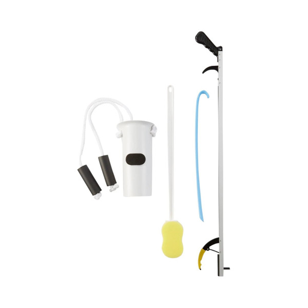 Fabrication Enterprises - Fablife - 86-0071 - Standard Adl Hip / Knee Equipment Kit Reacher - 32 Inch Length Shoehorn - 18