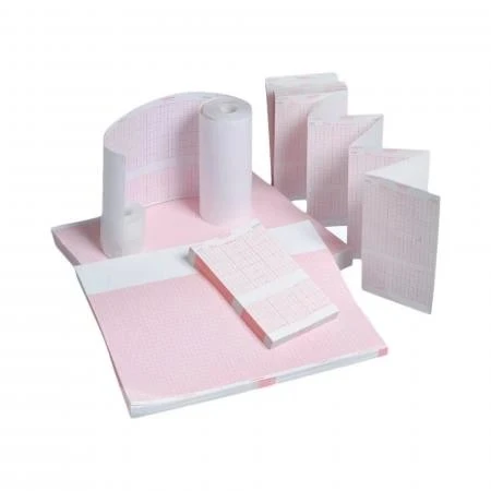 Ge Healthcare - 2009828-061 - Premium Thermal Paper, Red Grid, Blank Interpretation Area, 8;" X 11", Z - Fold