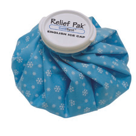 Fabrication Enterprises - Relief Pak - 11-1062 - English Style Ice Bag General Purpose One Size Fits Most Inch Diameter Rubberized Fabric / Plastic Reusable