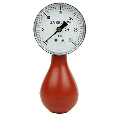 Fabrication Enterprises - Baseline - 12-0290 - Dynamometer - Pneumatic Squeeze Bulb - 30 Psi Capacity, No Reset