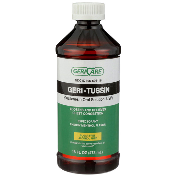 Gericare Medical Supply - Geri-Care - QROB-16-GCP - Cold And Cough Relief 100 Mg 5 Ml Strength Liquid 