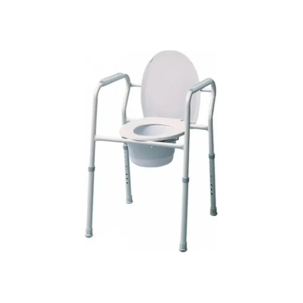 Graham Field - 2215B-2 - Commode Alm W/Backrest Lumex - Bathroom Safety