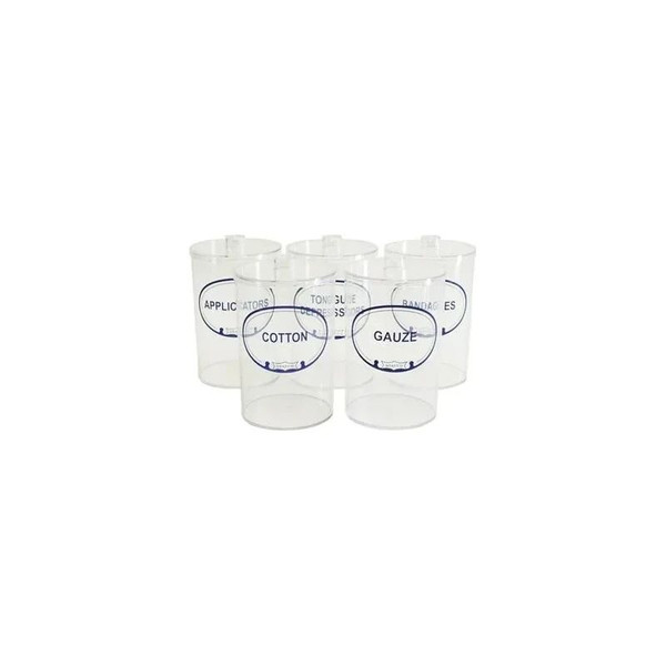 Graham Field - 3452 - Jars Sundry 5 Clr Plstc Lbld Grafco - Medical/Surgical