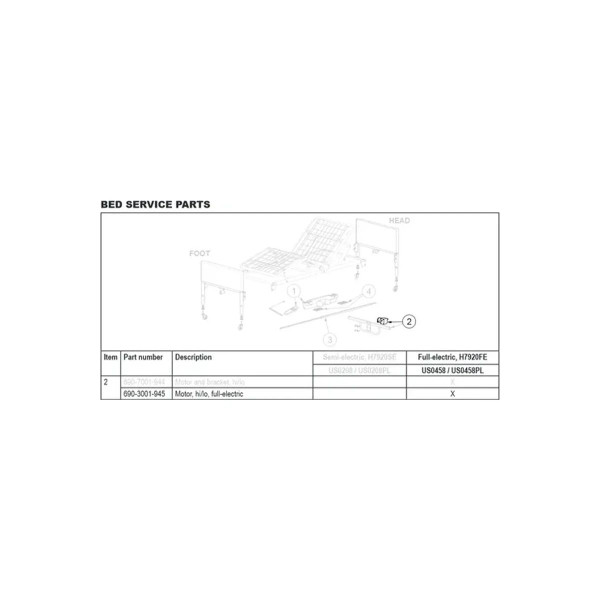 Graham Field - 6903001943 - Motor (Dc) For Patriot Bed(Gf)