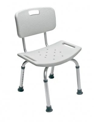 Graham Field - 7921A-4 - Bath Seat W/ Back Platinum Col Lumex - Bathroom Safety