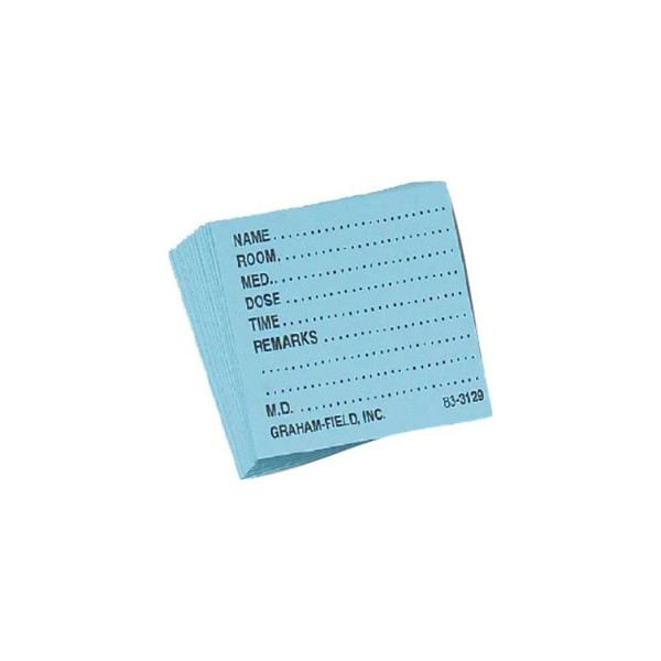 Graham Field - Grafco - 3129 W - Graham-Field - Health Products Medicine Card 1 1/2 X 3/4 Inch White