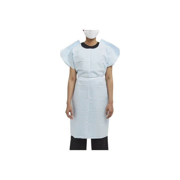 Graham Medical - 70229N - Products Patient Exam Gown Medium / Large Blue Disposable