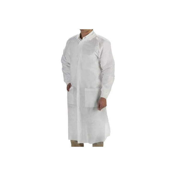 Graham Medical - Labmates - 85236 - Coat, 3 - Pocket, 3X - Large, Nonwoven, White