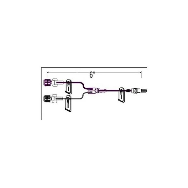 Icu Medical - B1001 - Iv Extension Set Mini Bore 6 Inch Tubing