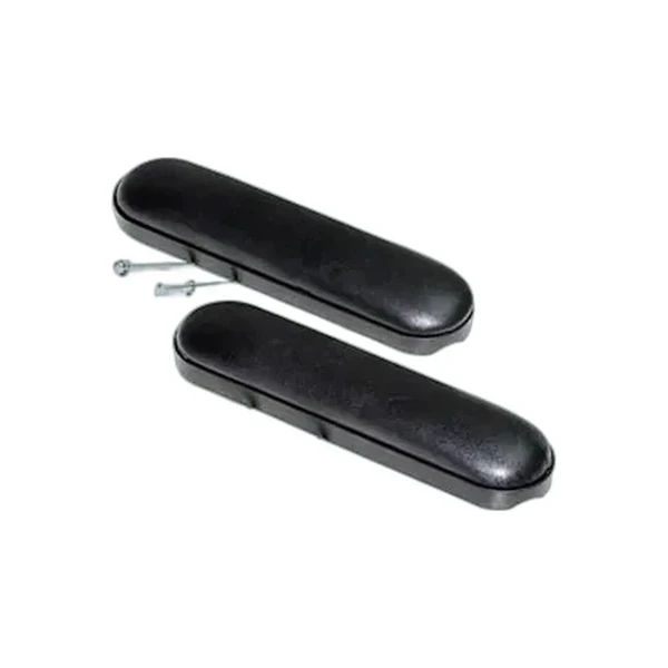 Invacare - 8881053570u67 - Desk Length Arm Pads With Screws, Black Vinyl Upholstery For Action Wheelchair