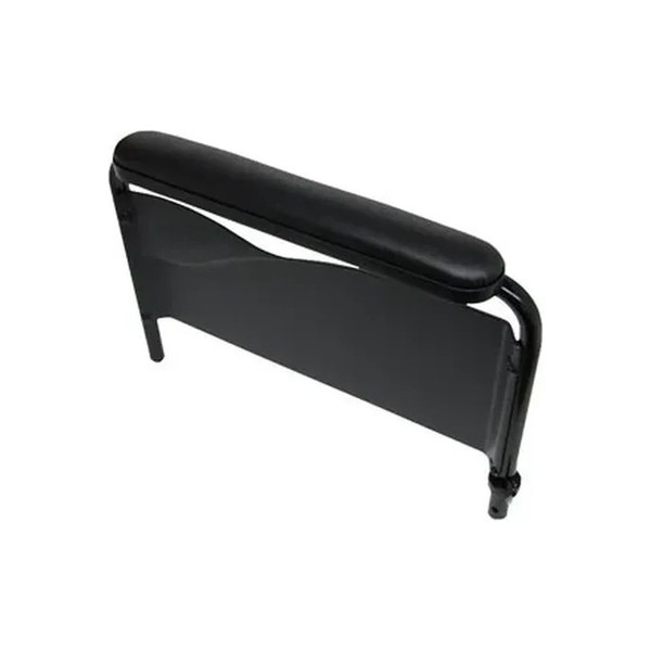 Invacare - 8881127466U67 - Oration Fixed Height Conventional Full Length Armrest Kit, Left, Black Vinyl Upholstery