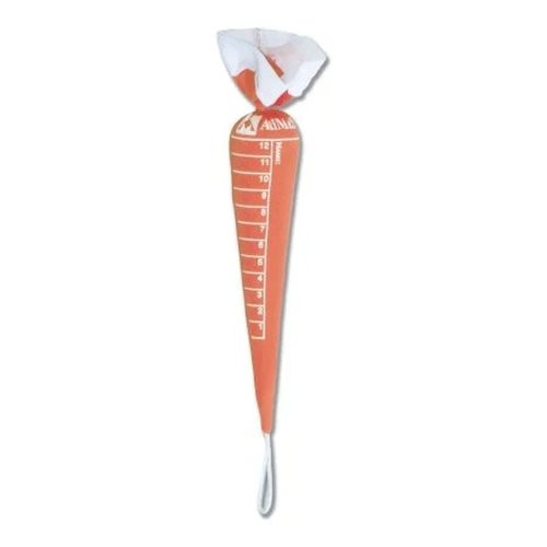 Fabrication Enterprises - Original Carrot - 66-0179 - Hand Contracture Orthosis Kit Shape Cotton / Polyester Wool Fleece Left Or Right Orange Small