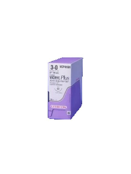 Johnson & - Coated Vicryl Plus - Vcp260H - Systems - Absorbable Antibacterial Suture With Needle Polyglactin 910 Irgacare Mp Ct - 1 1/2 Circle Taper Point Size 0 Braided
