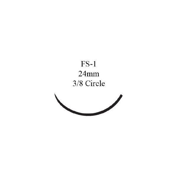 Johnson & - Ethicon - 1629H - Systems - Ethilon Nonabsorbable Suture With Needle Nylon Fs - 1 3/8 Circle Reverse Cutting Size 4 - 0 Monofilament