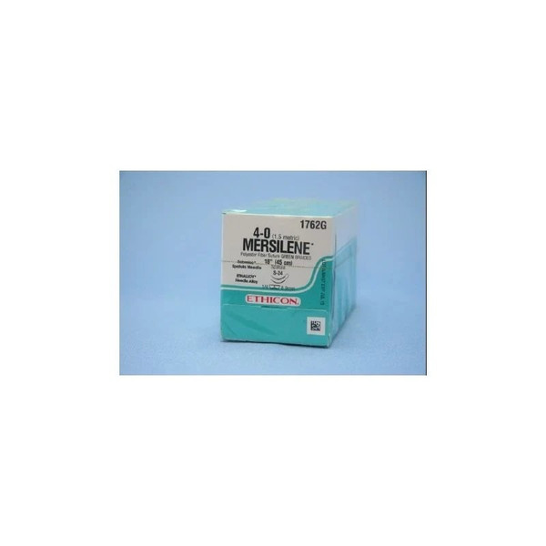 Johnson & - J Healthcare Systems - 1762G - Suture, Merslen Ltgrn Br 4 - 0 18" S - 24