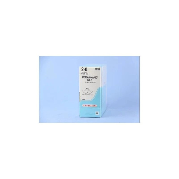 Johnson & - J Healthcare Systems - 591H - Suture, Silk Blk/Brn 2 - 0 30" Pslx