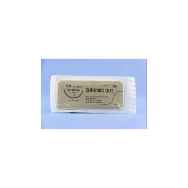 Johnson & - J Healthcare Systems - 800H - Suture, Gut Chr 3 - 0 27" Ct