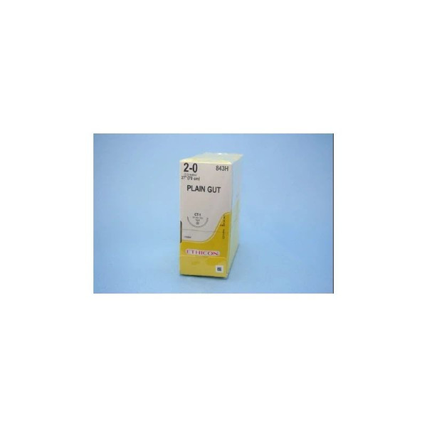 Johnson & - J Healthcare Systems - 843H - Suture, Gut Pl 2 - 0 27" Ct - 1