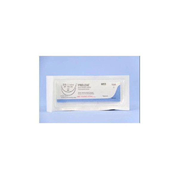 Johnson & - J Healthcare Systems - 8853H - Suture, Prolene Blu Mono 2 - 0 48" Mh