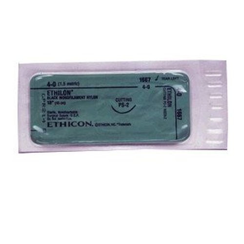 Johnson & - J Healthcare Systems - 9033G - Suture, Ethilon Blk Mono 10 - 0 Cs140 - 8