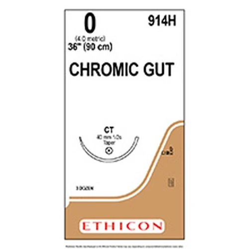 Johnson & - J Healthcare Systems - 914H - Suture, Gut Chr 0 36" Ct