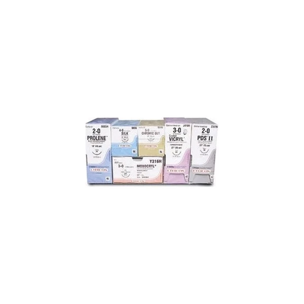 Johnson & - J Healthcare Systems - C004D - Suture, Silk Blk Br 4 - 0 18" Sh - 1