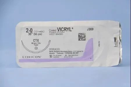 Johnson & - J Healthcare Systems - J369H - Suture, Vicryl Vio Br Ct 2 - 0 36" Ctx