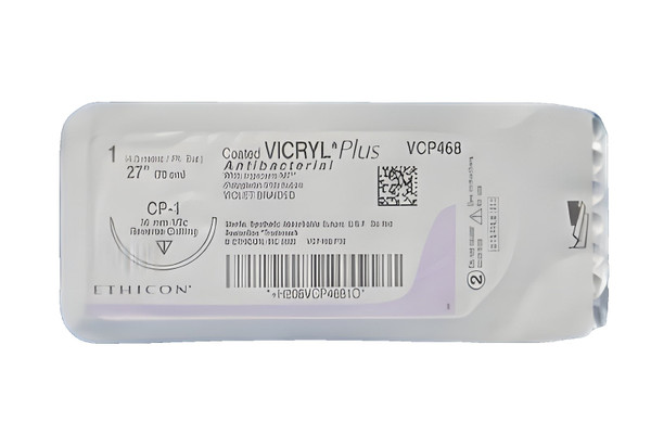 Johnson & - J Healthcare Systems - Vcp468H - Suture, Vicryl+Ctd Antibac 1 27" Cp