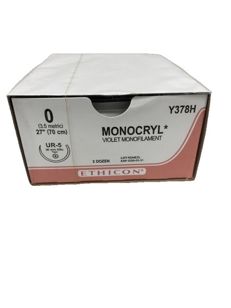 Johnson & - J Healthcare Systems - Y378H - Suture, Moncryl Vio Mono 0 27"Ur - 5