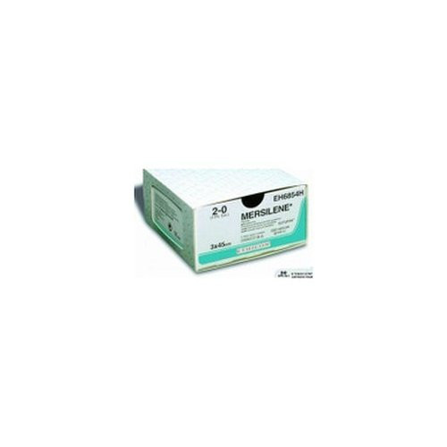 Johnson & - Mersilene - R633H - Systems - Nonabsorbable Suture With Needle Polyester Fs - 2 3/8 Circle Reverse Cutting Size 4 - 0 Braided