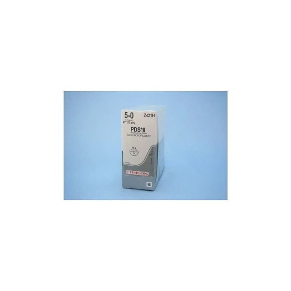 Johnson & - Pds Ii - Z421H - Systems - Absorbable Suture With Needle Polydioxanone Fs - 2 3/8 Circle Reverse Cutting Size 5 - 0 Monofilament