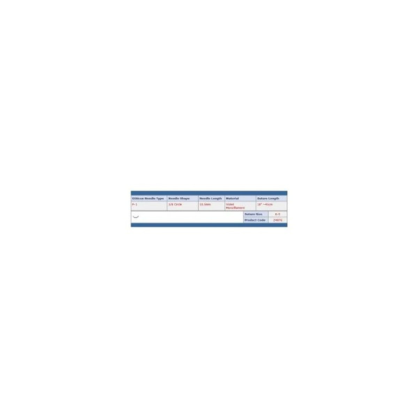 Johnson & - Pds Ii - Z487G - Systems - Absorbable Suture With Needle Polydioxanone P - 1 3/8 Circle Precision Reverse Cutting Size 6 - 0 Monofilament