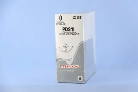 Johnson & - Pds Plus - Pdp9910G - Systems - Absorbable Antibacterial Suture Loop With Needle Polydioxanone Irgacare Mp Tp - 1 1/2 Circle Taper Point Size 0 Monofilament