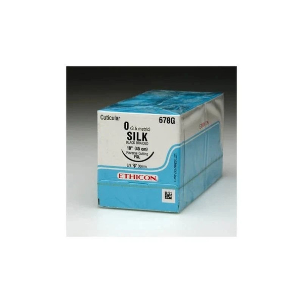Johnson & - Perma - Hand Sutupak - A186H - Systems - Nonabsorbable Suture Without Needle Silk Braided Size 0