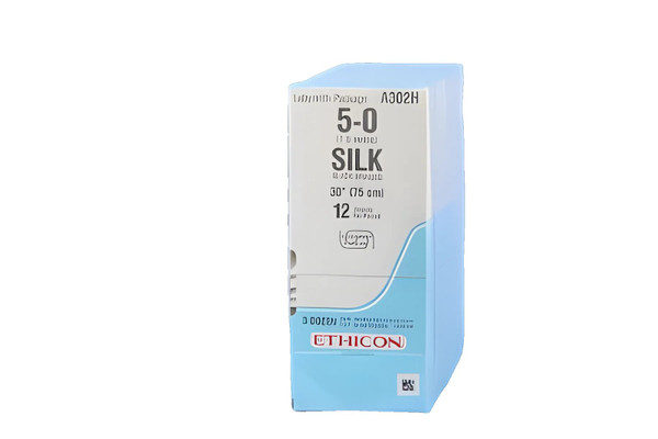 Johnson & - Perma - Hand Sutupak - A302H - Systems - Nonabsorbable Suture Without Needle Silk Braided Size 5 - 0