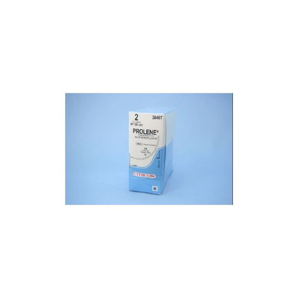 Johnson & - Prolene - 3846T - Systems - Nonabsorbable Suture With Needle Polypropylene Lr 3/8 Circle Reverse Cutting Size 2 Monofilament