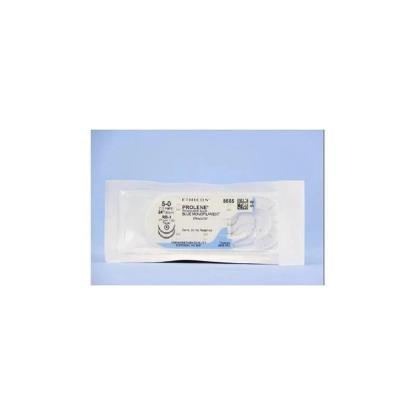 Johnson & - Prolene - 85550H - Systems - Nonabsorbable Suture With Needle Polypropylene Rb - 1 1/2 Circle Taper Point Size 5 - 0 Monofilament