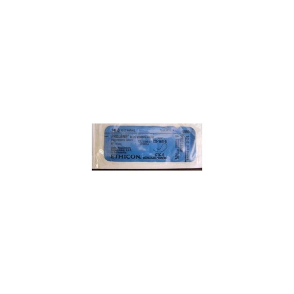 Johnson & - Prolene - 9090G - Systems - Nonabsorbable Suture With Needle Polypropylene Cs160 - 6 1/2 Circle / 1/4 Opthalmic Spatula Size 10 - 0 Monofilament