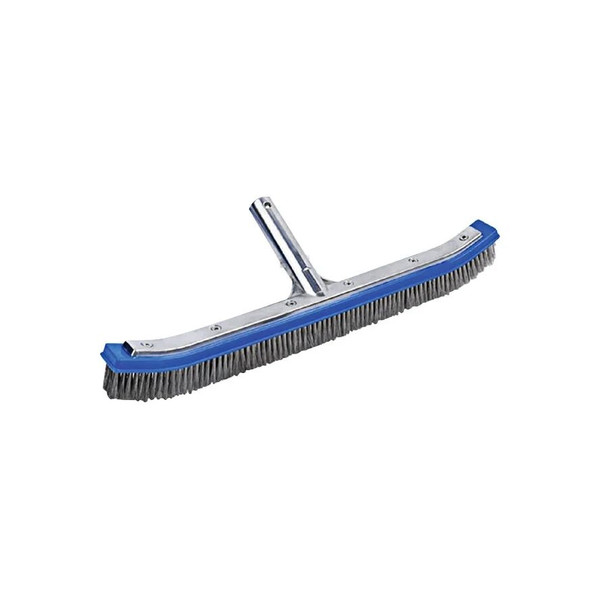 Kemp - 21-001-Stl - Aluminum Back Pool Brush With Stainless Steel Bristles