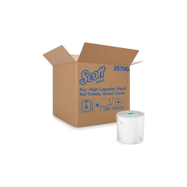 Kimberly Clark - Scott Specialties - 25700 - Mod Green Paper Towel High Capacity Hardwound Roll 7 - 1/2 Inch X 1150 Foot