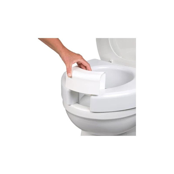 Maddak - 725790002 - Bariatric Raised Toilet Seat 3 Inch Height White 600 Lbs Weight Capacity