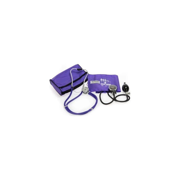 Mckesson - 01-768-641-11Avgm - Brand Reusable Aneroid / Stethoscope Set 23 To 33 Cm Adult Cuff Dual Head Sprague Pocket