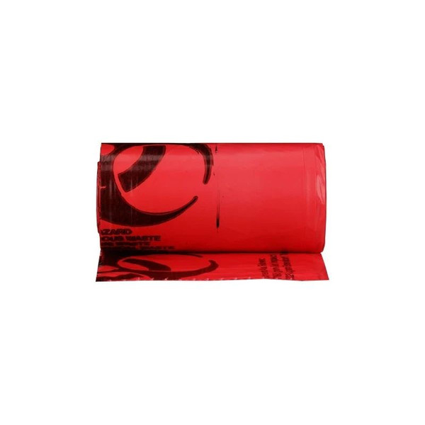 Mckesson - 03-4554 - Infectious Waste Bag 10 To 15 Gal Red 24 X 32 Inch